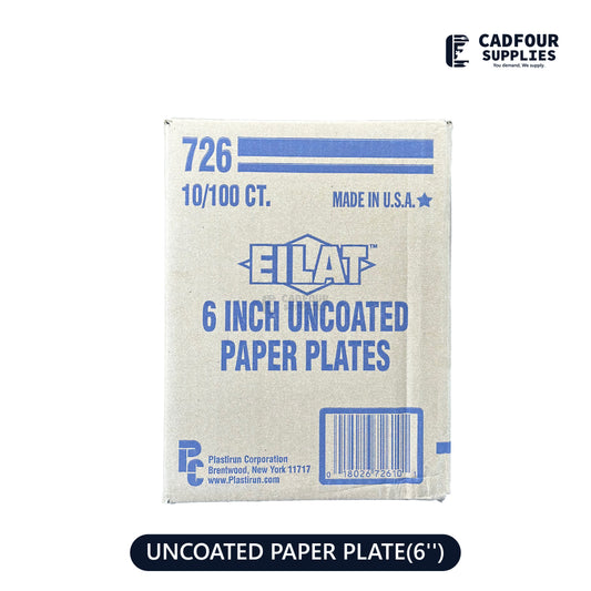 6" Round Pizza / Snacks Paper Plates