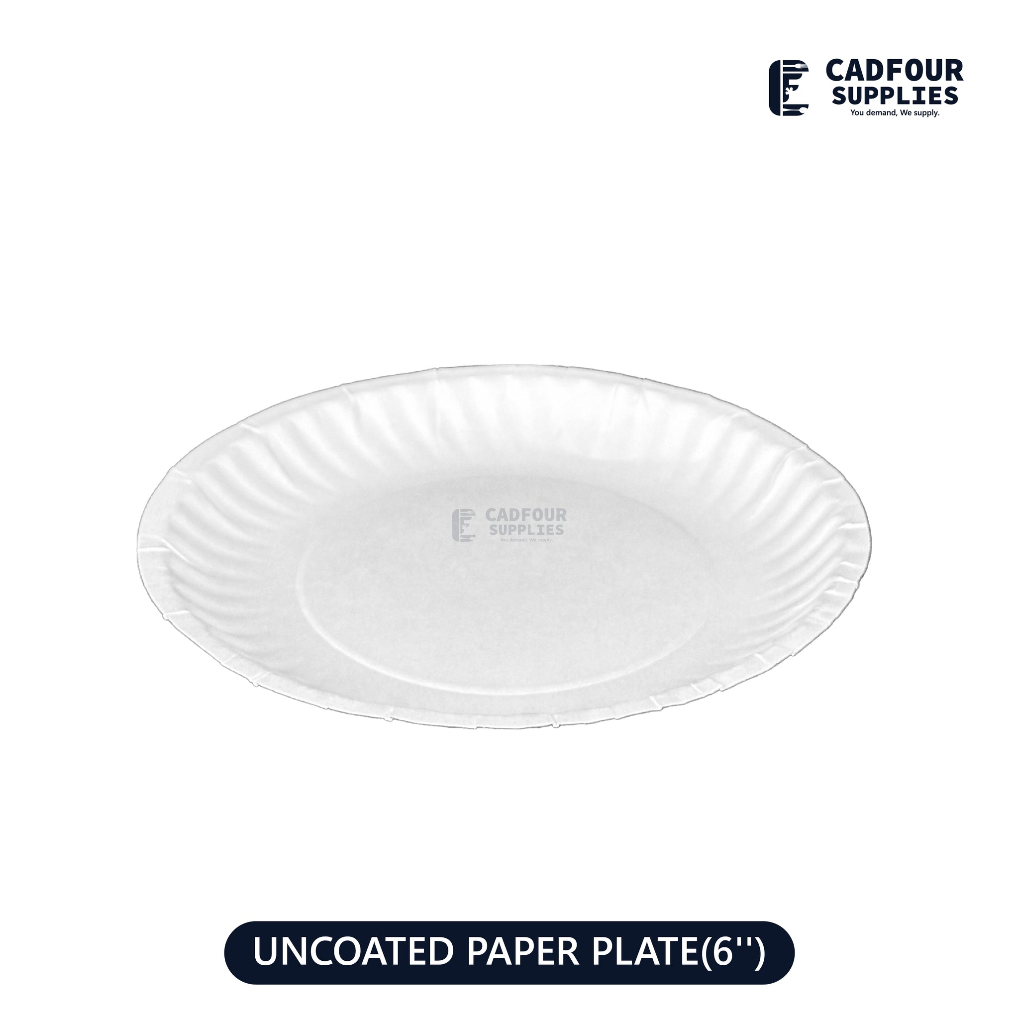 6" Round Pizza / Snacks Paper Plates