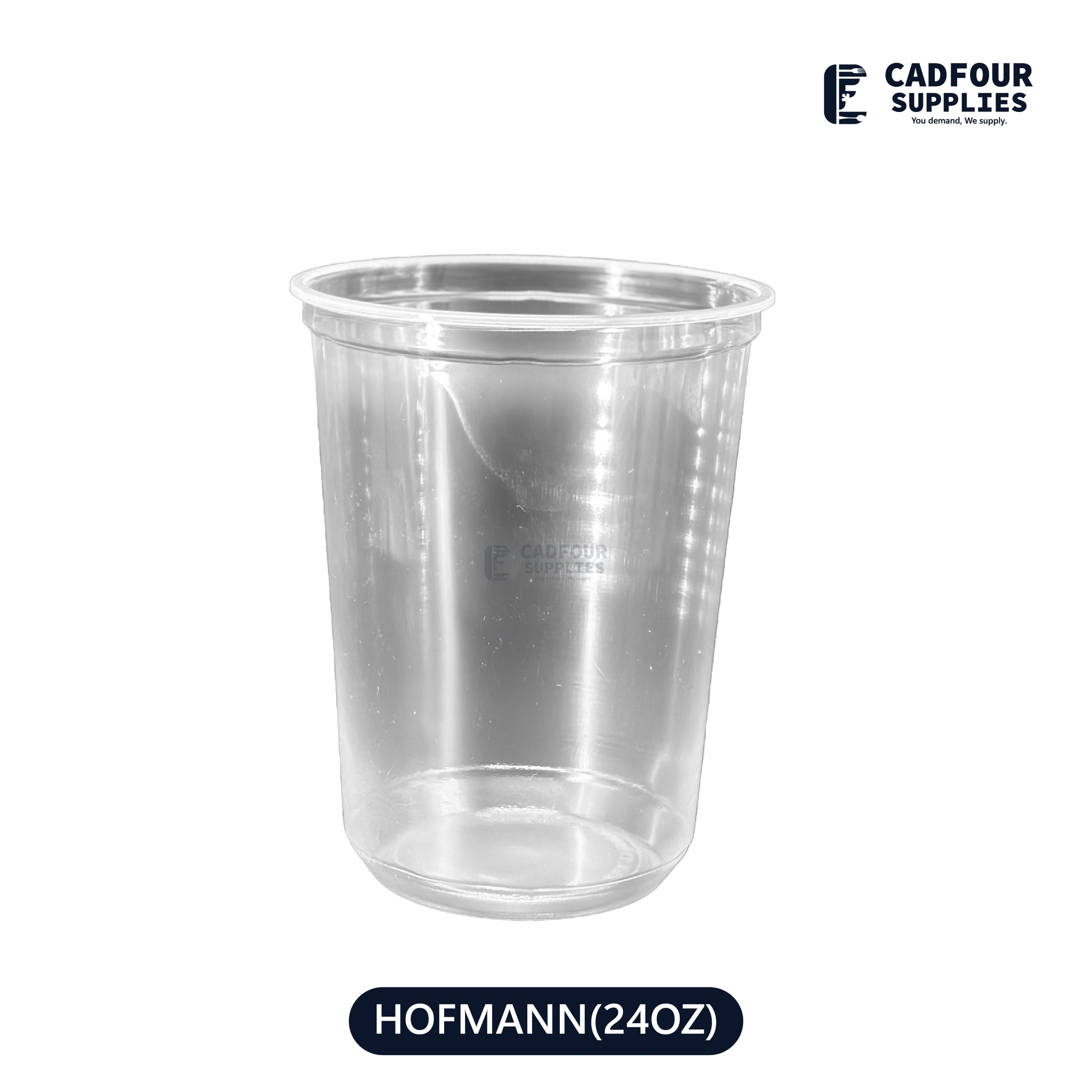24oz Deli Plastic Clear Round  Containers- HOFMANN 24