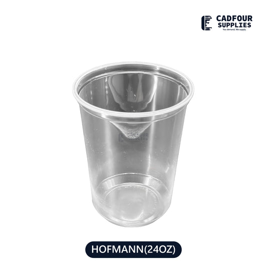 24oz Deli Plastic Clear Round  Containers- HOFMANN 24