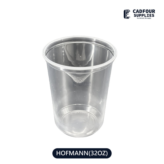 32oz Deli Plastic Clear Round  Containers- HOFMANN 32