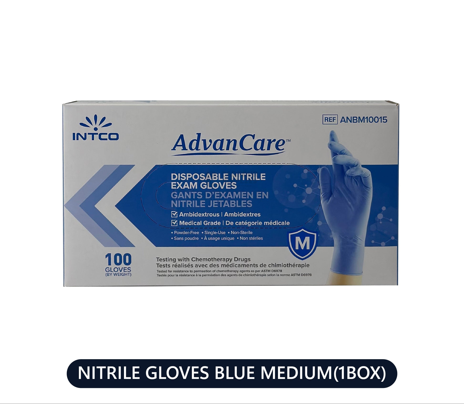 Nitrile Gloves Blue Medium Box