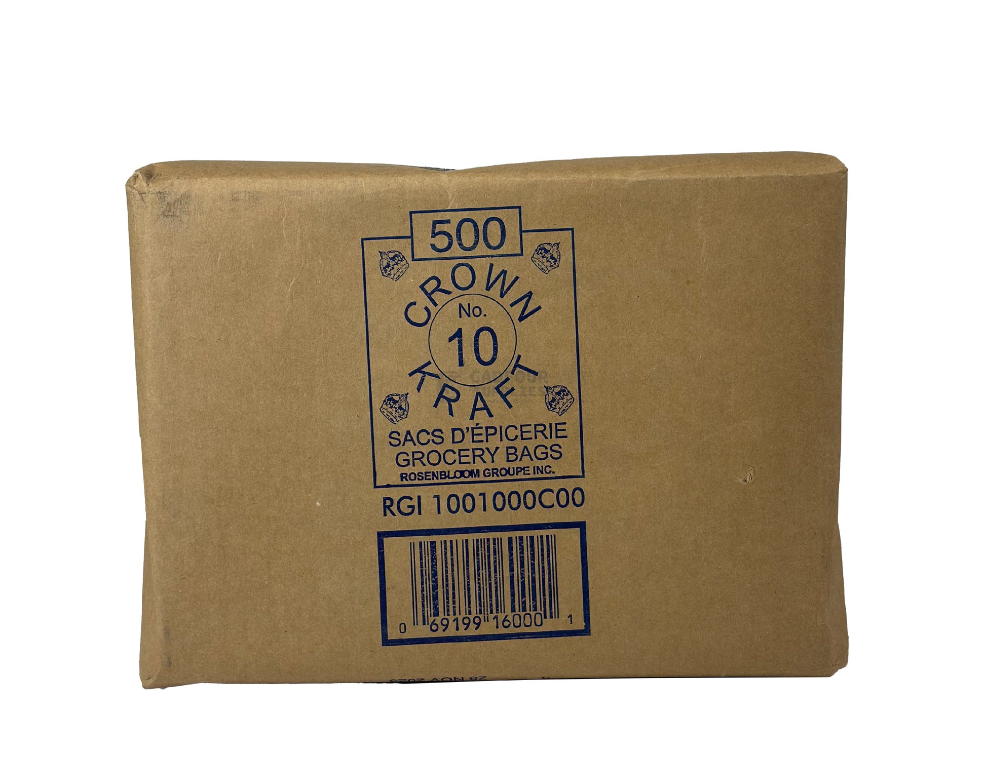 No 10 Brown Handleless Paper Bags