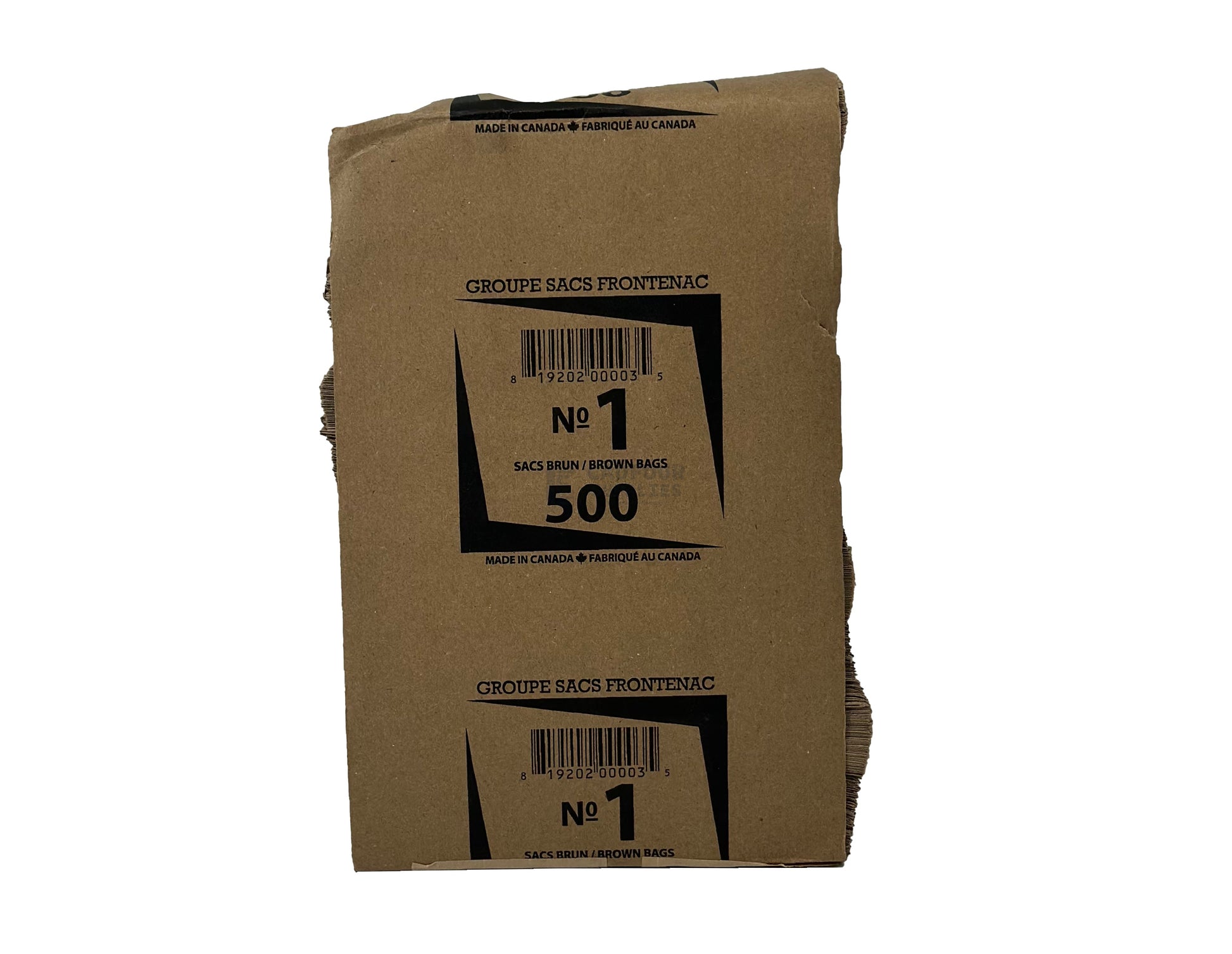 No 1 Brown Handleless Paper Bags