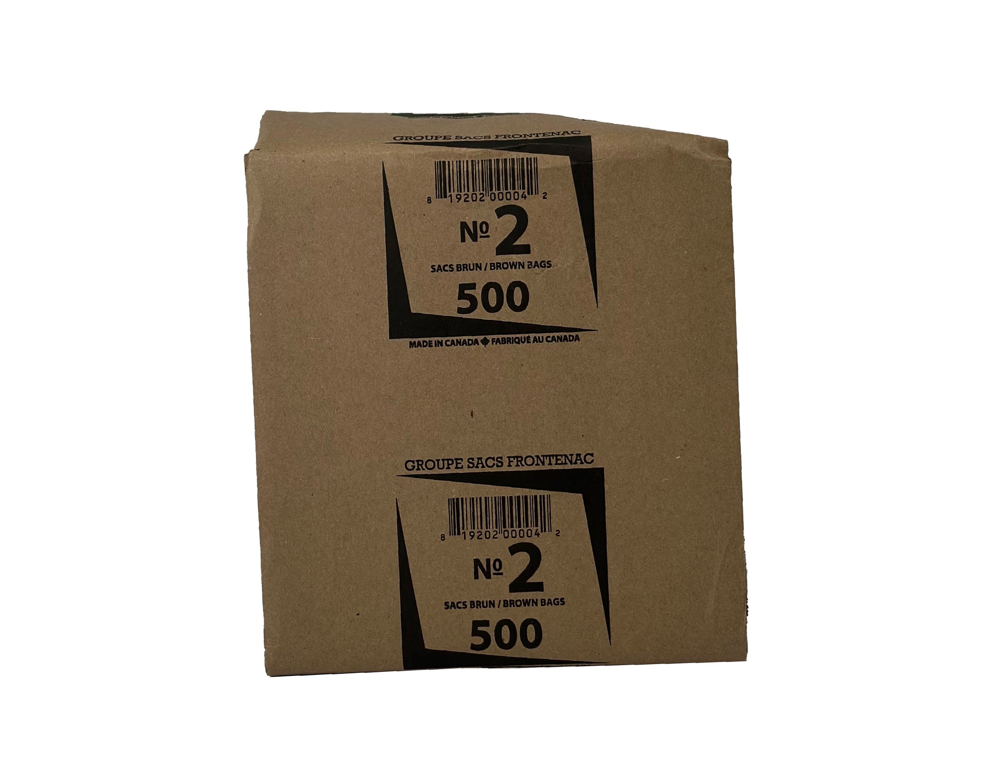 No 2 Brown Handless Paper Bags