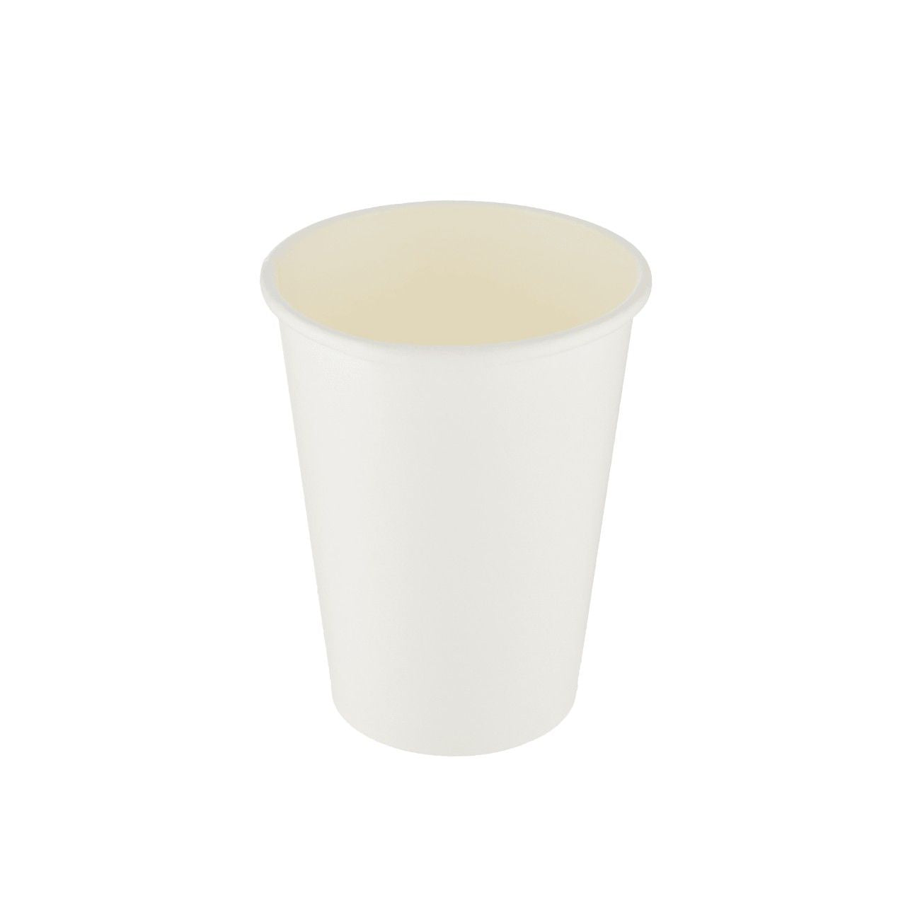 Coffee Paper Cup Single Wall White 12Oz-50X20Pk Hotpack