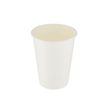 Coffee Paper Cup Single Wall White 12Oz-50X20Pk Hotpack