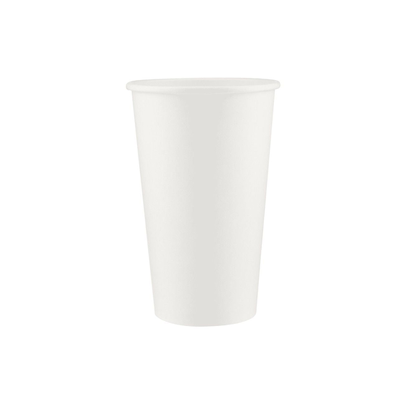 COFFEE PAPER CUP SINGLE WALL WHITE 16OZ-50X20PK