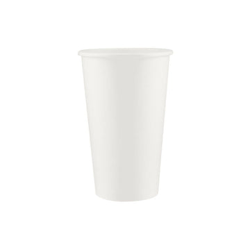 Coffee Paper Cup Single Wall White 16Oz-50X20Pk Hotpack
