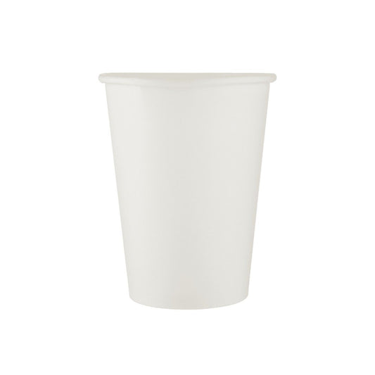 COFFEE PAPER CUP SINGLE WALL WHITE 8OZ-50X20PK