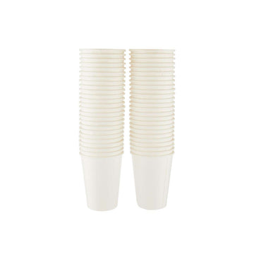 COFFEE PAPER CUP SINGLE WALL WHITE 8OZ-50X20PK