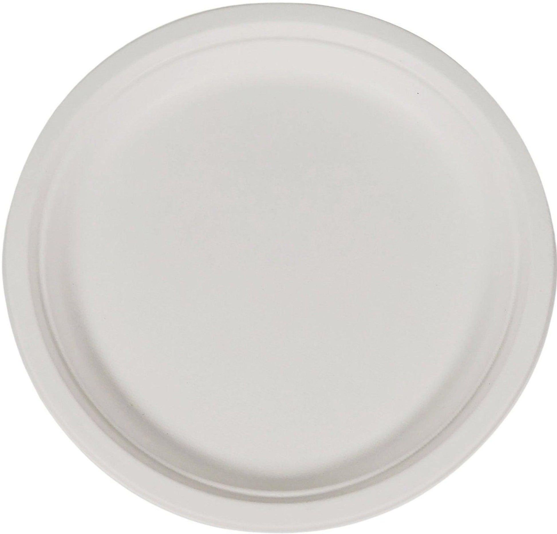 10" Baggasse Round Paper Plates