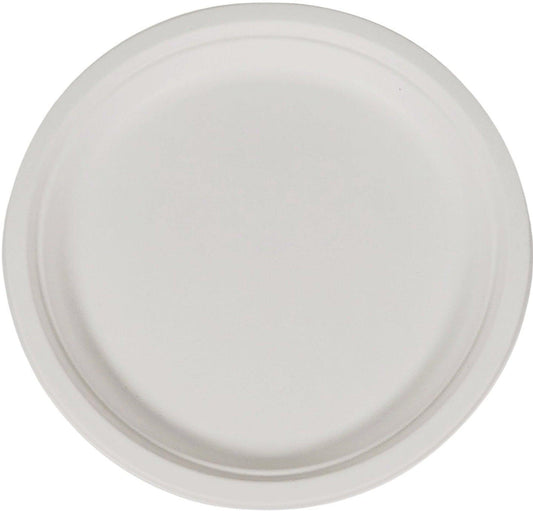 10" Baggasse Round Paper Plates