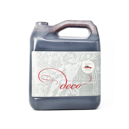 Large container of Deco product with a label on a white background