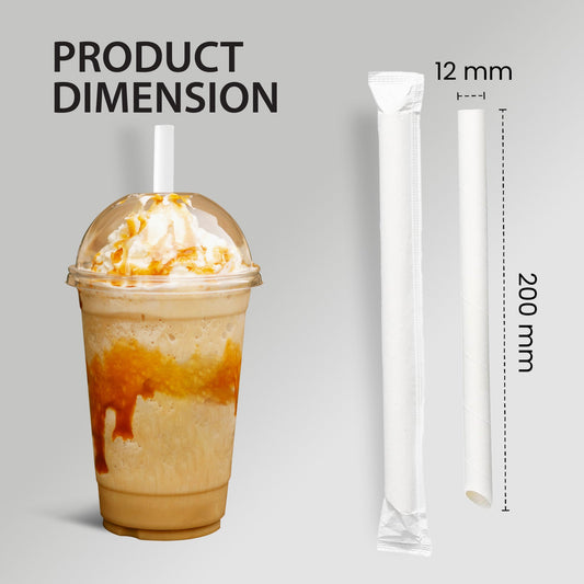 12 mm wide boba straw sharp end
