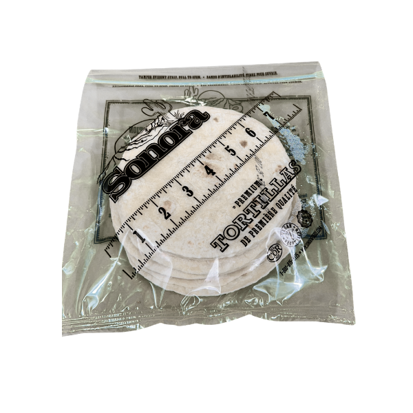 Sonora premium flour tortillas food service case for restaurants