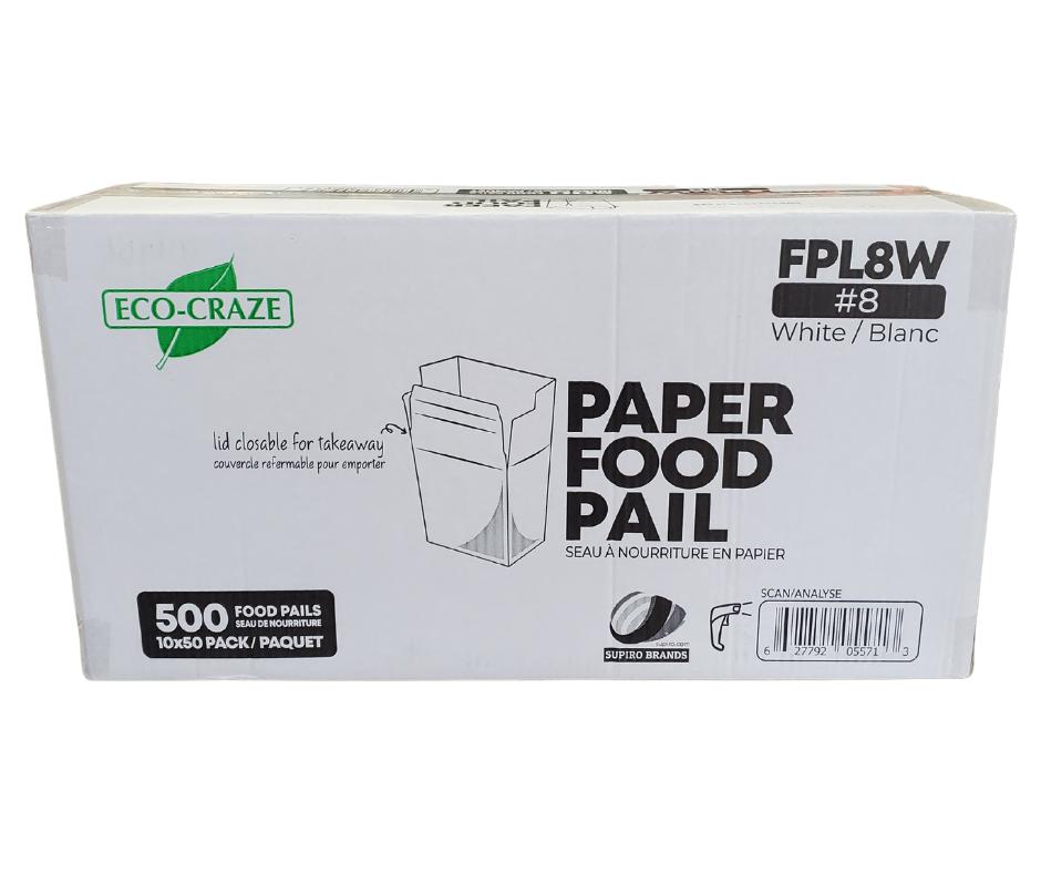 #8 Food Pail FPLW 10x50ct-Eco Craze
