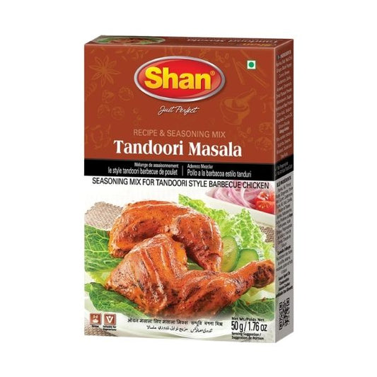 Shan Tandoori Masala Seasoning Mix – 6 x 50g Multi-Pack
