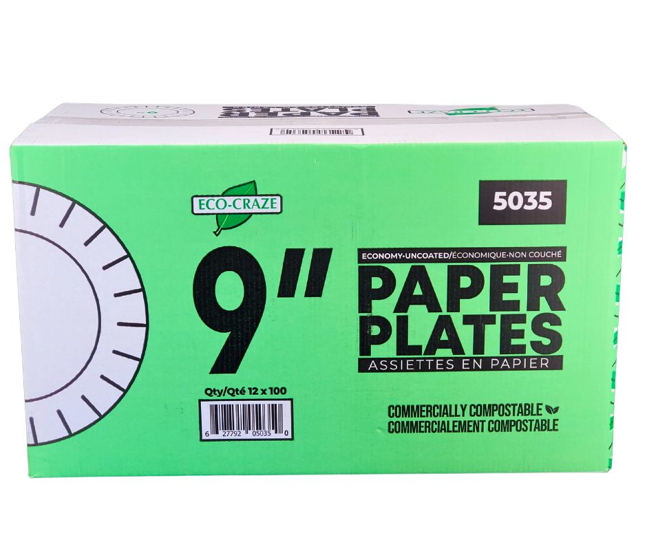 9 inch paper plates pack