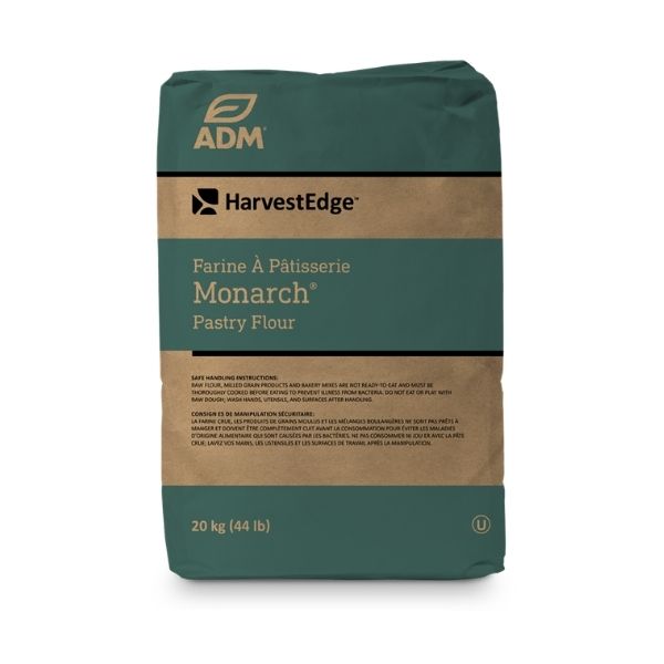 ADM Monarch pastry flour 20kg bulk bag for cakes and pastries