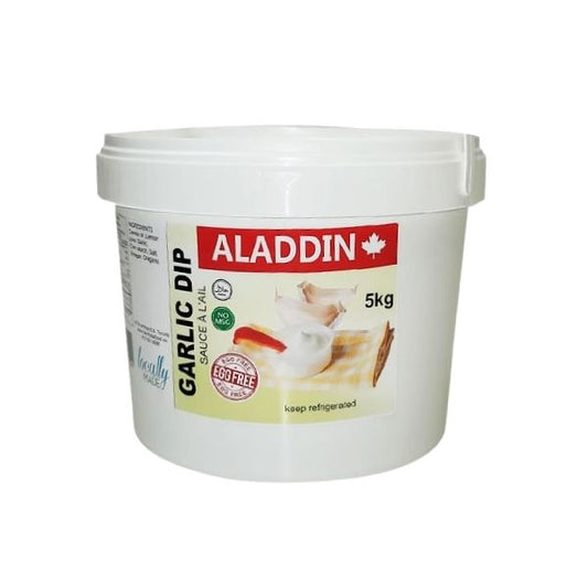Aladdin garlic dip 5KG tub for restaurants and catering
