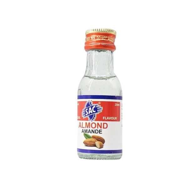 Almond essence bottle for desserts and beverages