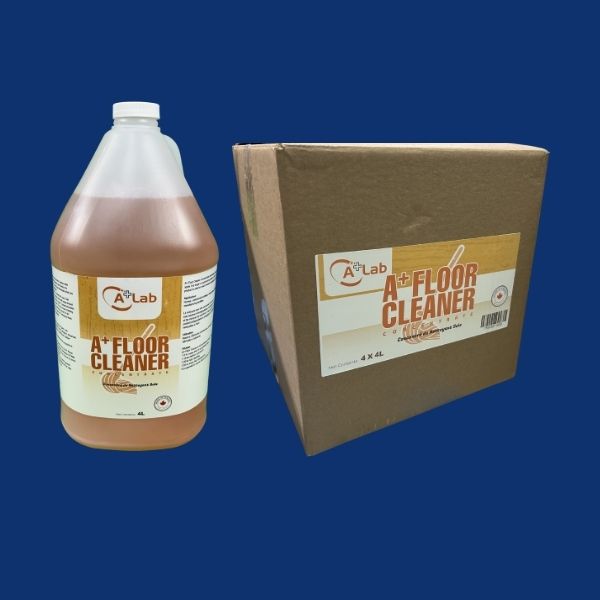 A+ Floor Cleaner box 4x4L bulk packaging