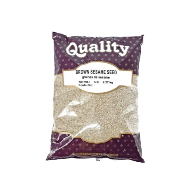 Whole brown sesame seeds for baking and garnishing