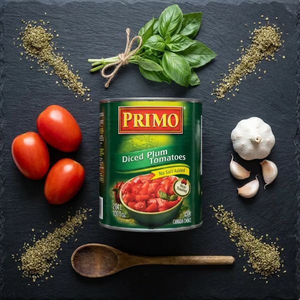 No salt added diced plum tomatoes bulk can Canada