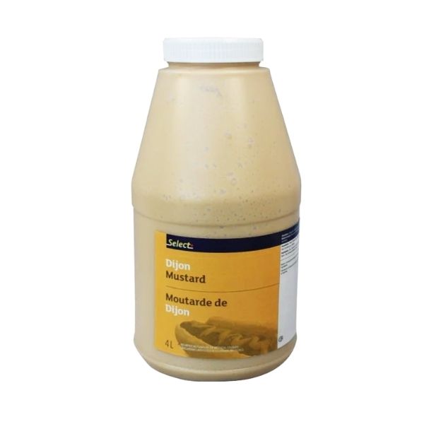 large bulk Dijon mustard container for restaurants and catering
