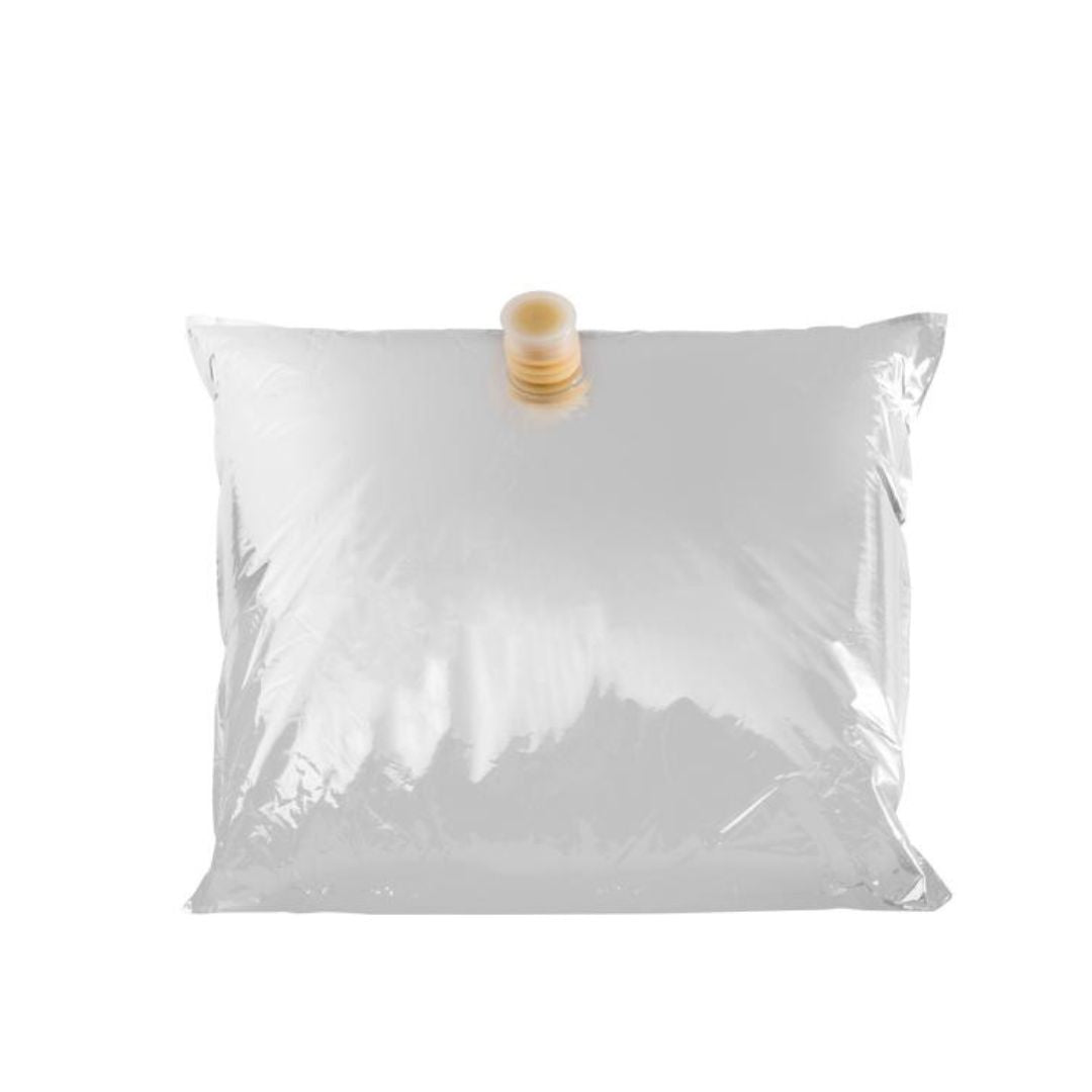 Industrial size yellow mustard pouch showing 11.35L net volume for food service
