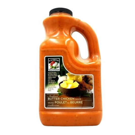 indian butter chicken sauce label with creamy curry
