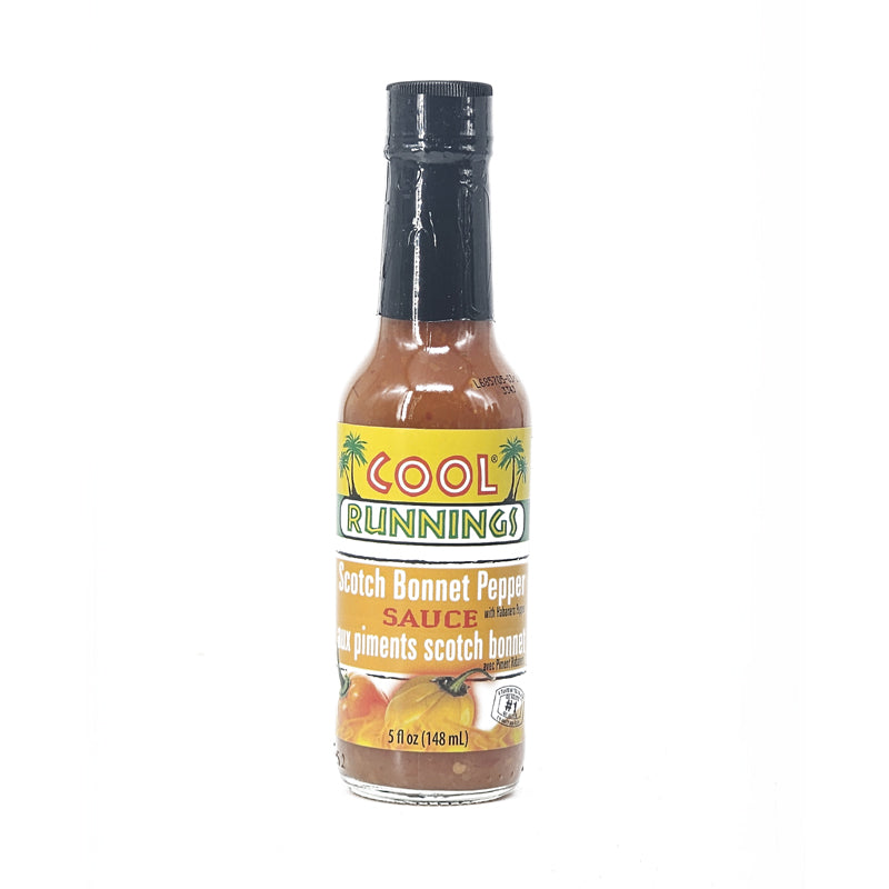 Caribbean style hot sauce Scotch bonnet flavor bottle