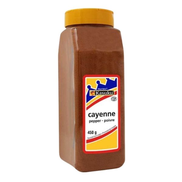 cayenne spice in bottle and bulk packaging
