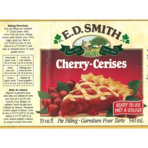 cherry pie filling can with real cherries dessert