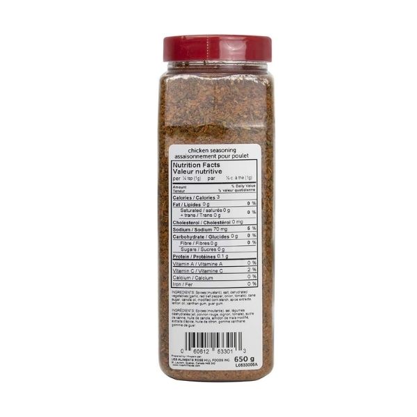 Chicken seasoning for grilling and roasting