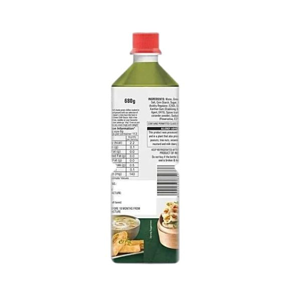 Spicy green chilli sauce for cooking and dipping