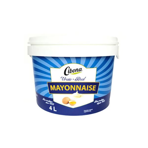 Cibona real mayonnaise 4L bulk tub for restaurants