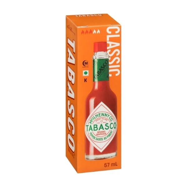 classic Tabasco hot sauce small bottle
