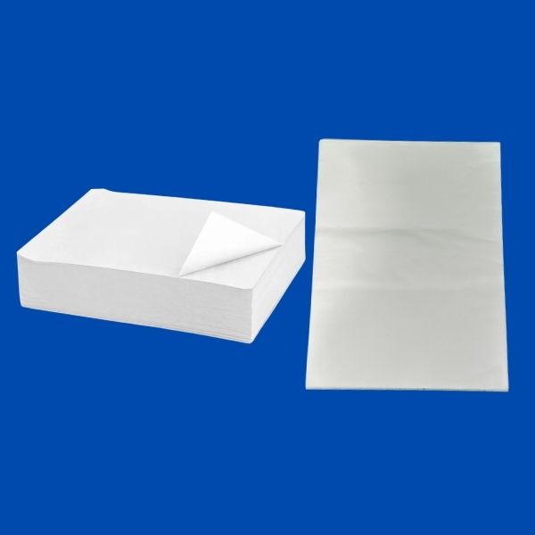 white 9x12 scale paper sheets stack used for food wrapping and deli counters