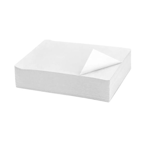 white 9x12 scale paper sheets stack used for food wrapping and deli counters