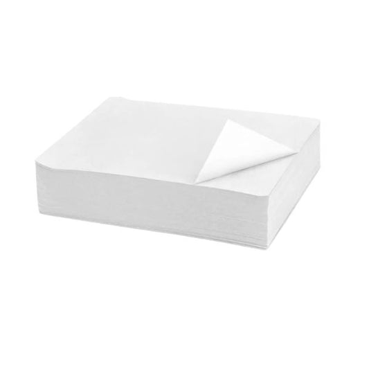 white 9x12 scale paper sheets stack used for food wrapping and deli counters