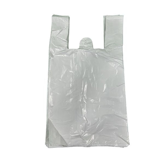 White S4 t-shirt plastic shopping bag