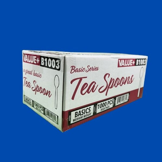 Disposable plastic tea spoons for restaurant beverage service