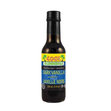 Cool Runnings dark vanilla flavour extract 150 ml bottle front view
