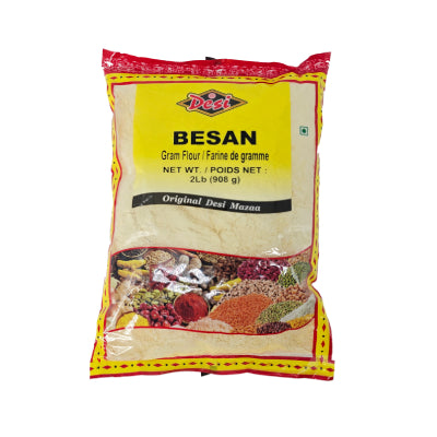 Desi besan gram flour 2 lb yellow pack