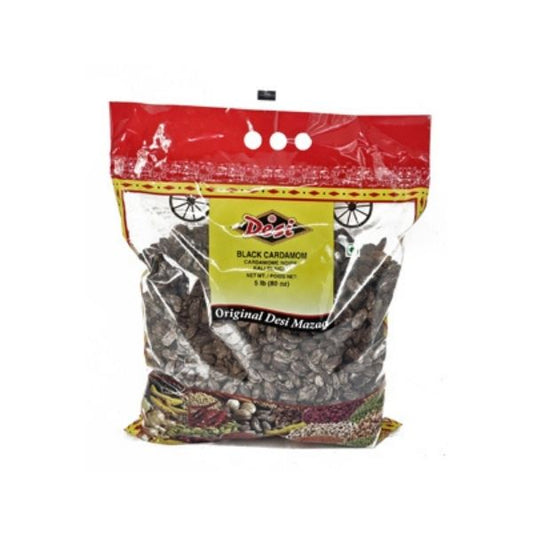 Desi black cardamom 5LB bulk packaging