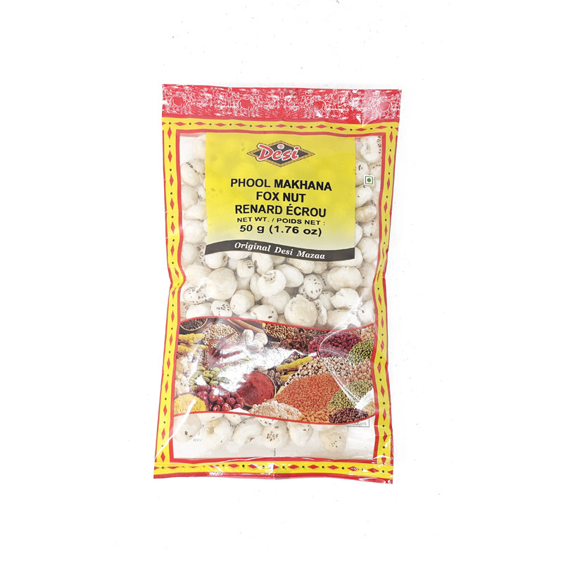 Desi phool makhana fox nut 50g healthy snack pack
