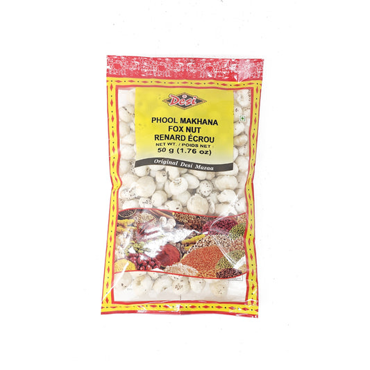 Desi phool makhana fox nut 50g healthy snack pack
