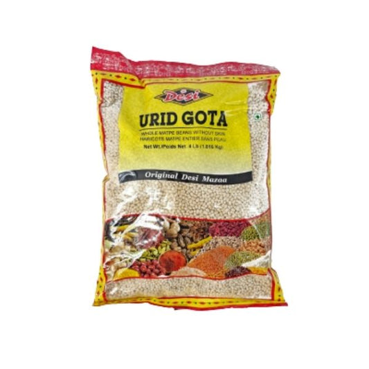Desi urid gota 4 lb whole white urad beans without skin
